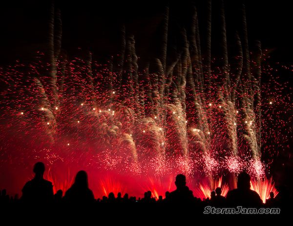 Burning Sky - Firework Fine Art Print Poster