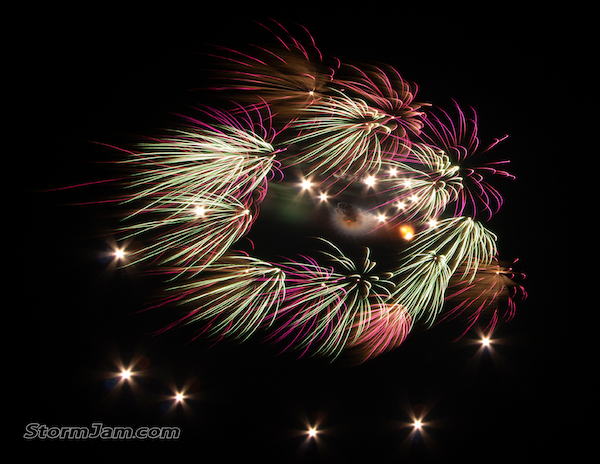 Celestial Halo - Firework Fine Art Print Poster