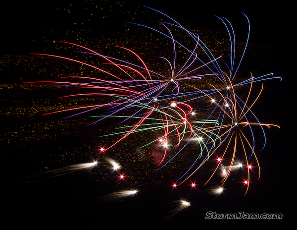 Shooting Stars of Freedom - Firework Fine Art Print Poster